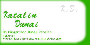 katalin dunai business card